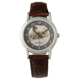 Relógio Yorkie Terrier Dog Personalizado