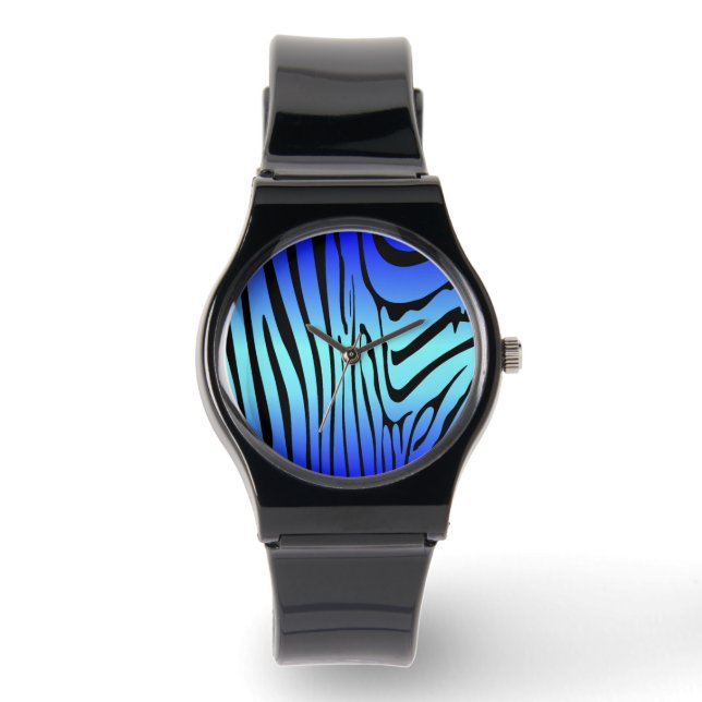 Relógio Zesty Zebra Blue (Frente)