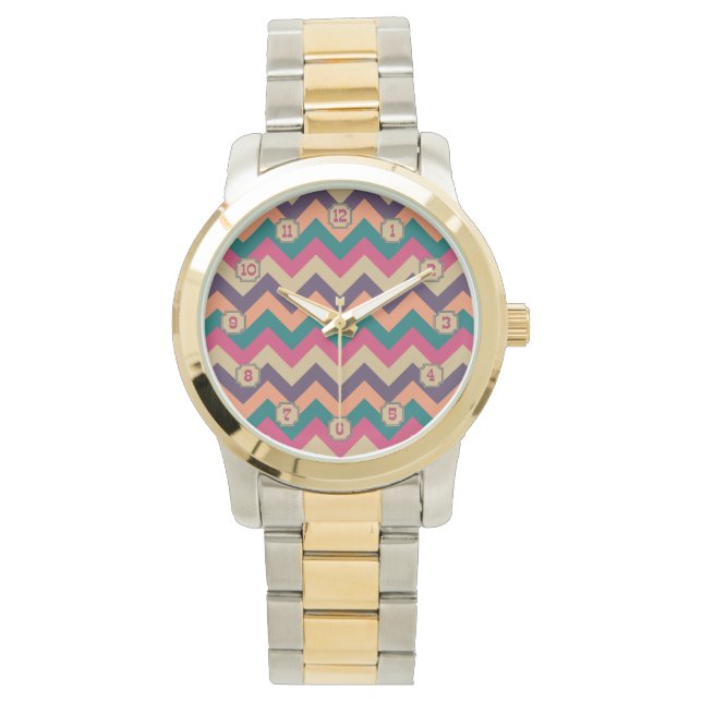 Relógio Zigzag Tropical (Frente)