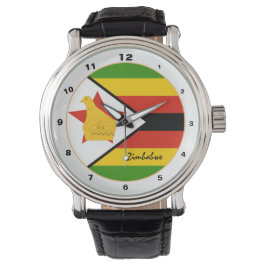 Relógio Zimbábue Flag Watch, Zimbabwe fashion /design