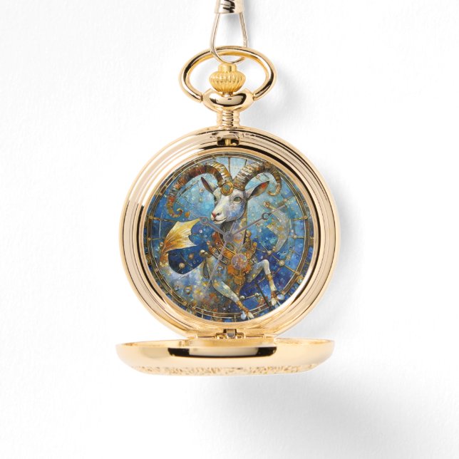 Relógio Zodiac - Capricórnio, Caprino do Mar (Frente)