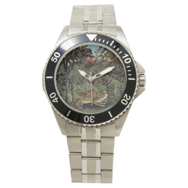 Relógios de arte do Leão Faminto de Rousseau (Frente)