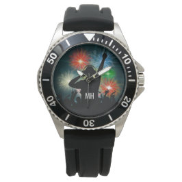 Relógios de monograma personalizados do Music DJ