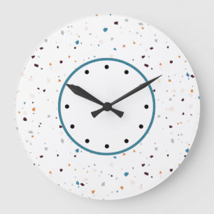 Relógios de Parede do Designer Terrazzo