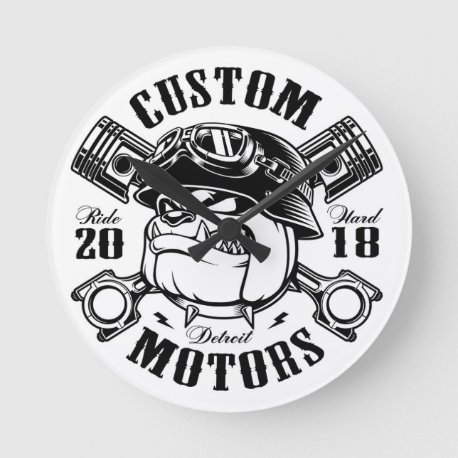 Relógios de parede legíveis para cada sala (Frente)