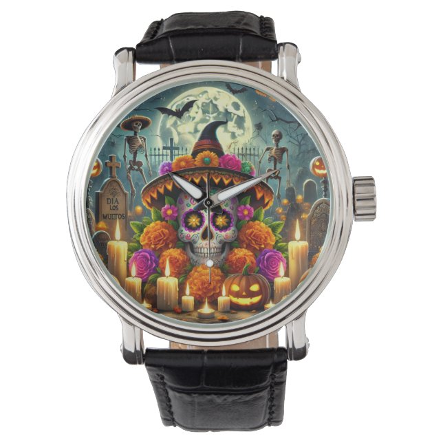 Relógios engraçados para festa de Halloween  (Frente)