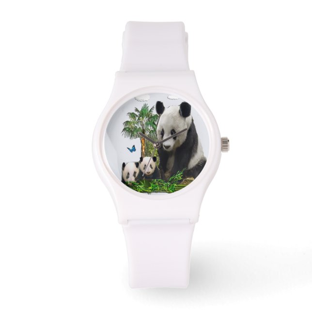 Relógios femininos de ursos panda (Frente)