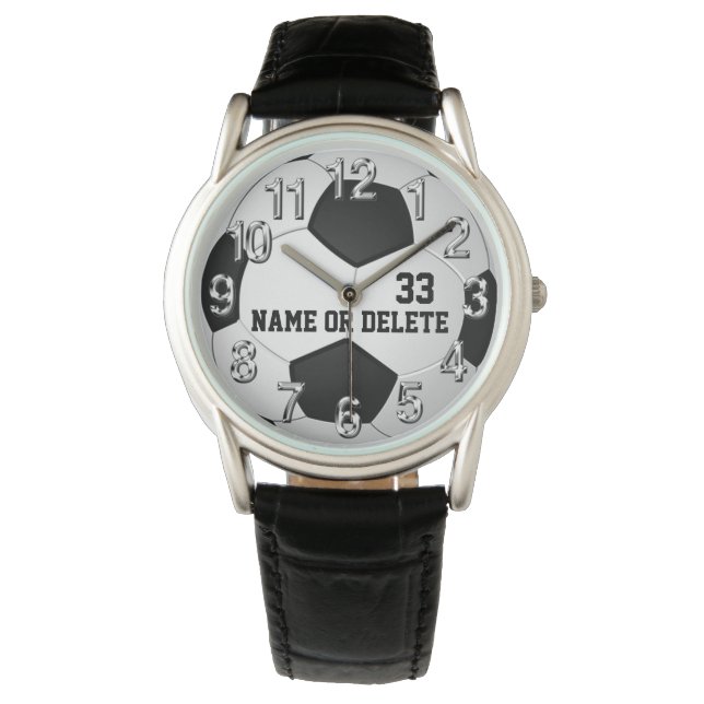 Relógios personalizados de futebol para homens, mu (Frente)