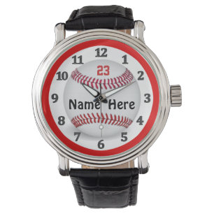 Relógios personalizados do basebol para homens e