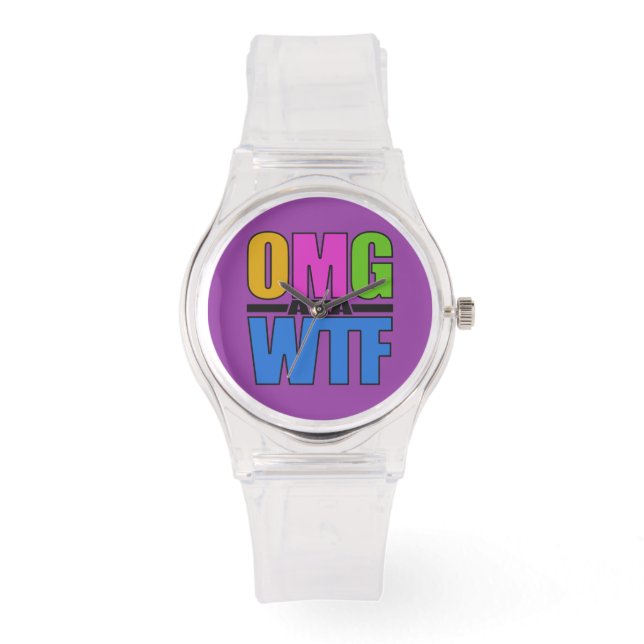 Relógios personalizados do OMG aka WTF (Frente)