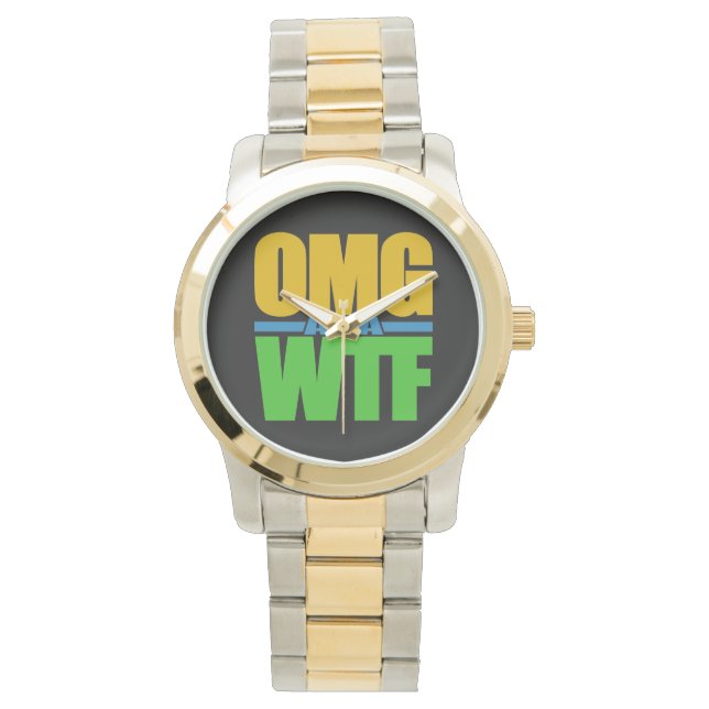 Relógios personalizados do OMG aka WTF (Frente)