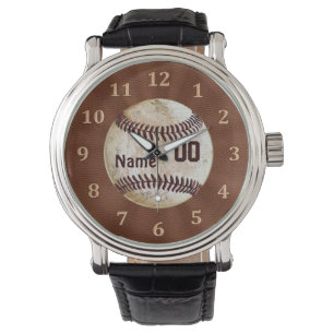 Relógios personalizados legal do basebol do