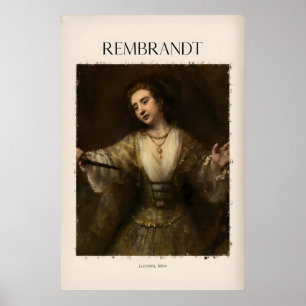 Rembrandt Lucretia664 Pintura Arte Impressão Barro