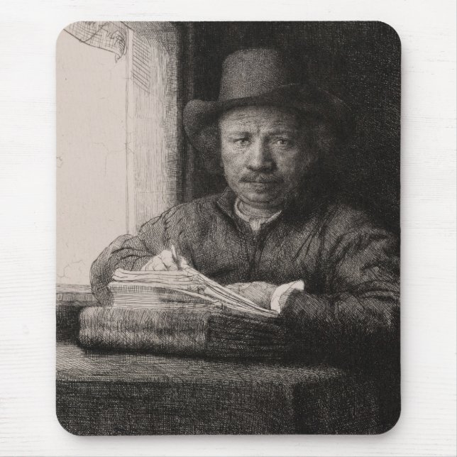 Rembrandt Self-Portrait CC0169 Mousepad (Frente)