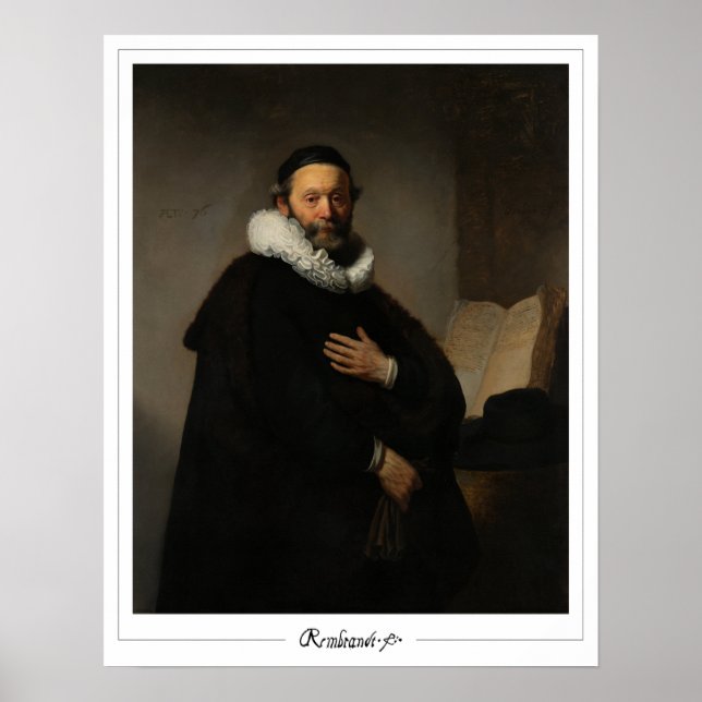 Rembrandt van Rijn Zedign Art Poster #337 (Frente)