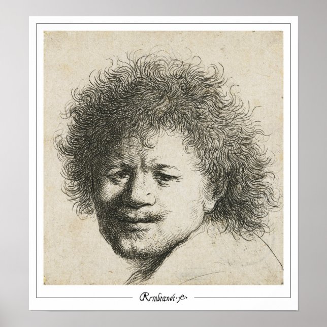 Rembrandt van Rijn Zedign Art Poster #363 (Frente)