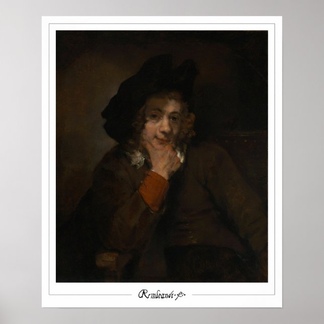 Rembrandt van Rijn Zedign Art Poster #597 (Frente)