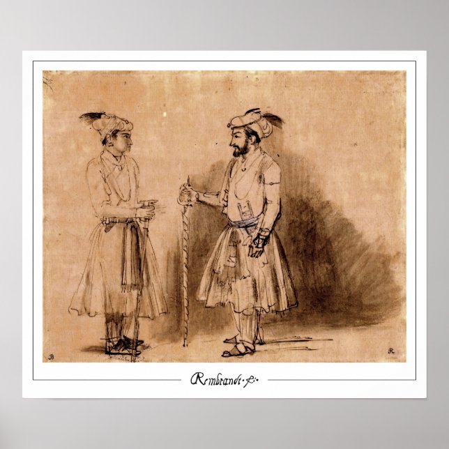 Rembrandt van Rijn Zedign Art Poster nº 114 (Frente)