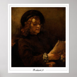 Rembrandt van Rijn Zedign Art Poster nº 2