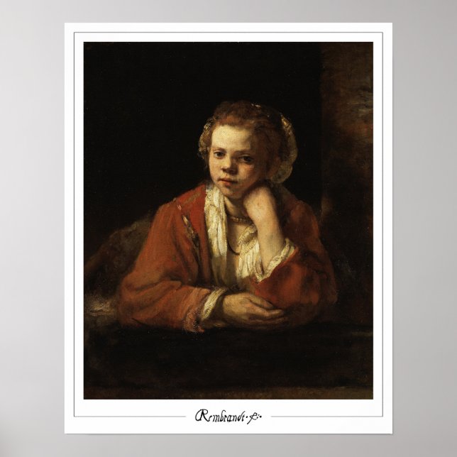 Rembrandt van Rijn Zedign Art Poster nº 29 (Frente)