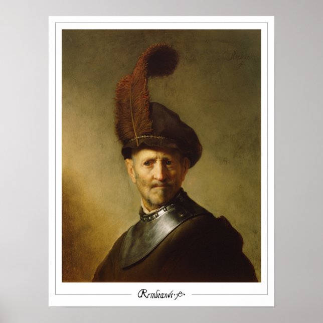Rembrandt van Rijn Zedign Art Poster nº 5 (Frente)