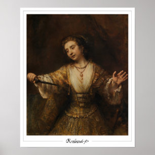 Rembrandt van Rijn Zedign Art Poster nº 717