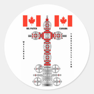 Remendo do óleo de Canadá, etiqueta do campo