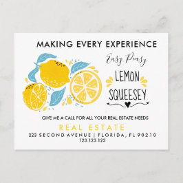 remessa de imóveis LEMON Anúncio Cartão postal