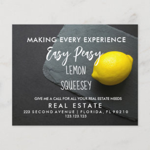 remessa de imóveis LEMON Anúncio Cartão postal