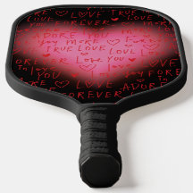 Remo - Design de Coração Rosa de Pickle Ball