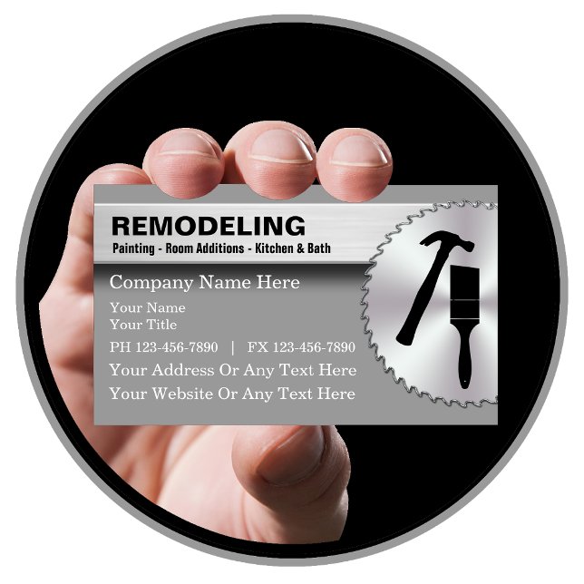 Remodelação de Cartões de visitas (Remodeling Business Cards by CustomBusinessTemplates.com)