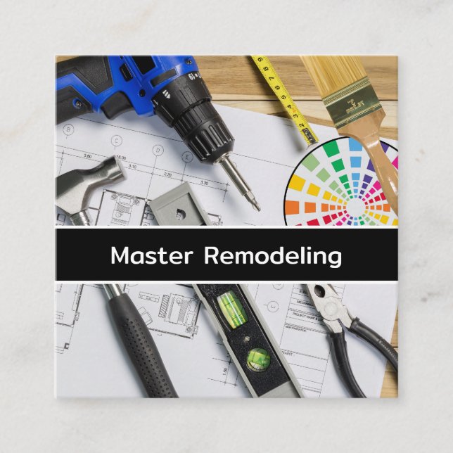 Remodelação doméstica de Cartões de visitas grande (Frente)