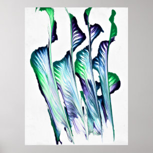 Removedor de Dor 1 Flor Roxa Impressão de Arte Abs