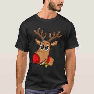 Rena vermelha de nariz RUDOLPH Donner Camisa