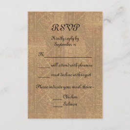 Renascentista Lady e Knight Medieval Wedding RSVP