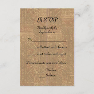 Renascentista Lady e Knight Medieval Wedding RSVP