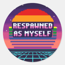 Renascido Como Eu Mesmo Orgulho Pixel Adesivo