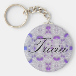 renda azul Tricia chaveiro