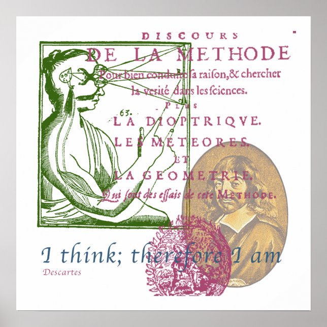 Rene Descartes poster (Frente)