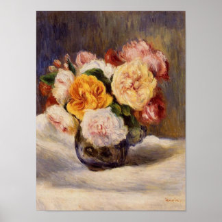 Renoir Rose Bouquet Impressão