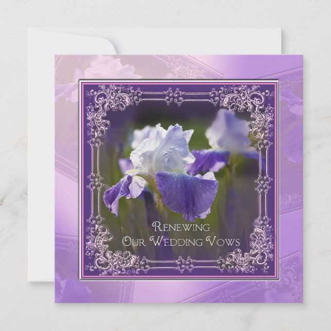 Renovação de Casamento - Convites - Iris (Frente)