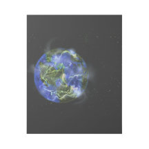 Renovação do planeta Terra azul e verde