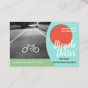 REPARO DE BICICLETA Euro, Cartão de visita de 3,3