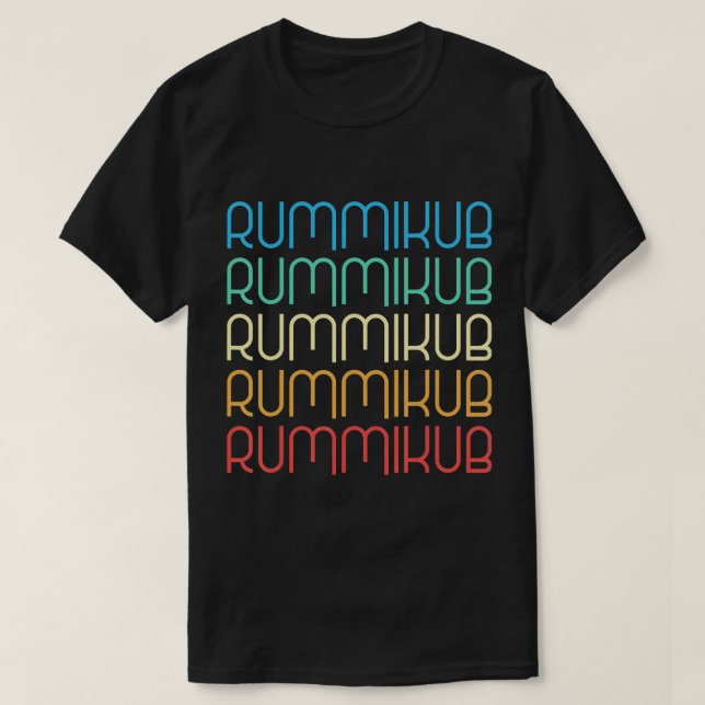 Repito Rummikub Vintage T-Shirt (Frente do Design)