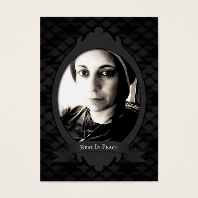 repouso nos anúncios do serviço funerário de paz (Frente)