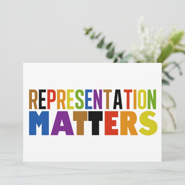 Representation Matters Rainbow Diversity Card (Em pé/Frente)