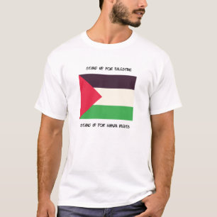 Represente acima Palestina - t-shirt da bandeira