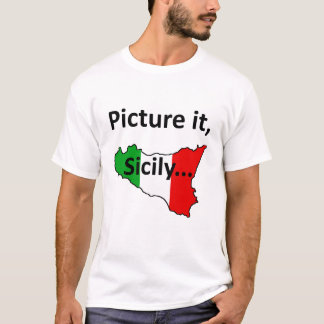 Represente-o, t-shirt de Sicília
