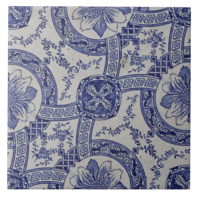 Repro Português Azulejos Geométricos Floral (Frente)