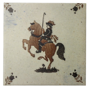 Repro Vintage - azulejos Extraordinários Castanhos